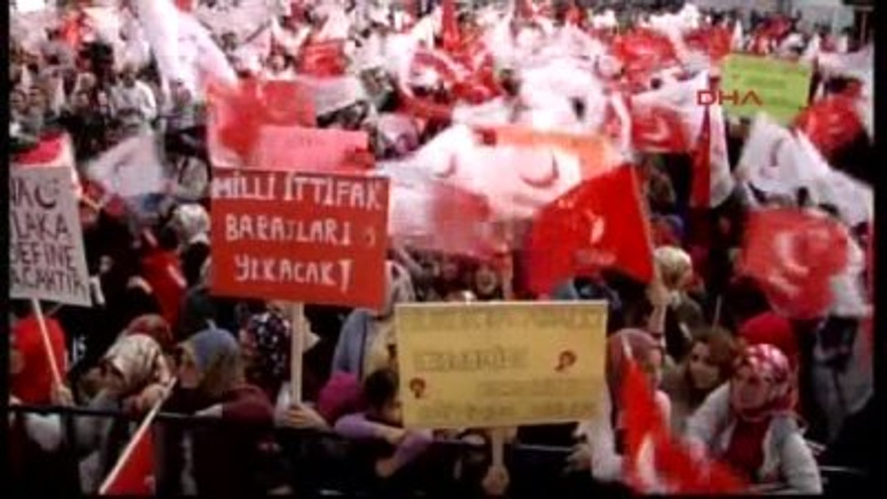 Rize - Milli İttifak Liderleri Mustafa Destici...