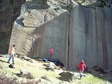 Tom Randall climbing Elm Street