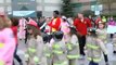 Flash mob of kids and firefighters kick-off Fire Prevention Week in Barrie.