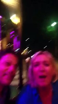 Marine Le Pen chante pour Nicolas Sarkozy