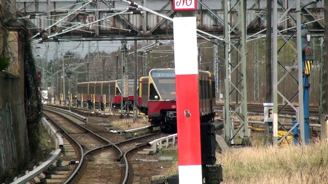 S-Bahn Berlin Züge der BR480 mit 6 Wagen in Birkenwerder HD