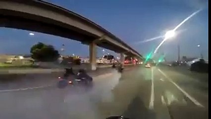 Burning that rear tire off!