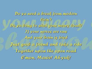 On the Open Road -Goofy Movie [Lyrics]