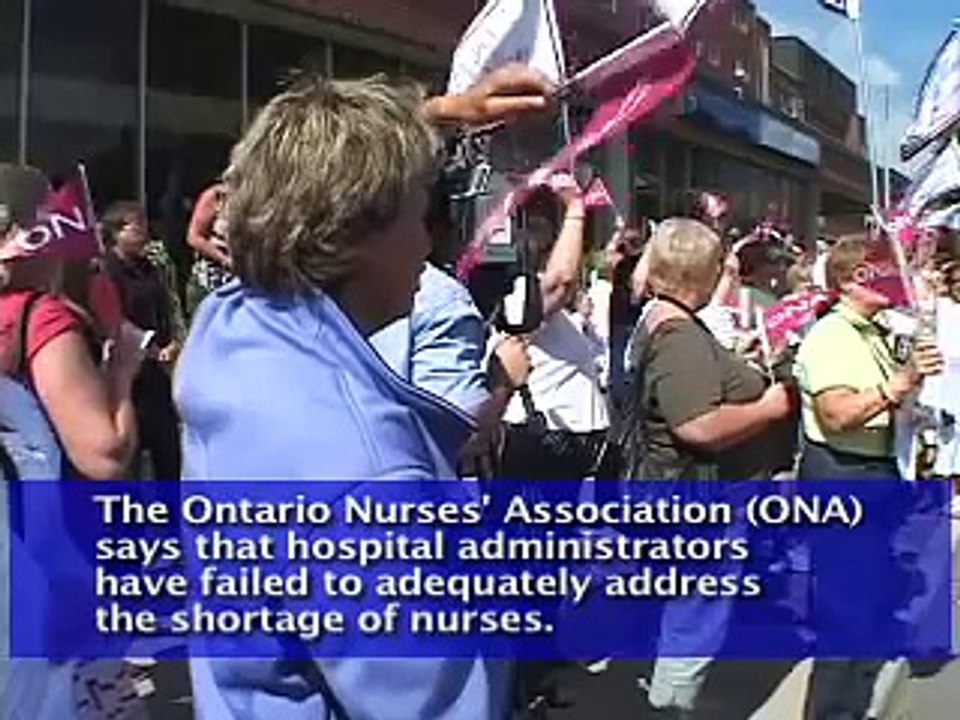 Nurses Protest in St. Catharines
