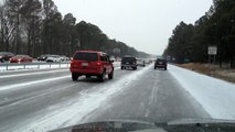 Snow snarls morning commute in Raleigh
