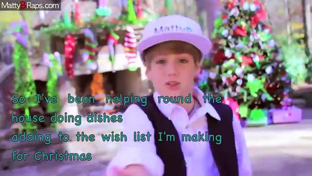 Justin Bieber - Santa Claus Is Coming To Town (MattyBRaps Cover) (Lyrics on Video)