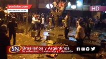 Se enfrentan aficionados Brasileños y Argentinos en el Mundial de Brasil