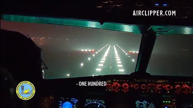 LANDING MXP _ Cockpit Airbus A321-200 TO MXP WITH LOW VISIBILITY (ENGLISH subtitles BY Air Clipper)