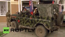 Ukraine: Donetsk People's Republic soldiers arrive in Donetsk