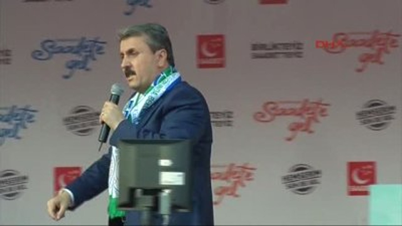Rize - Milli İttifak Liderleri Mustafa Destici...