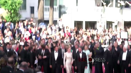 Antonio Banderas presume a su novia en el estreno de "Sicario" en Cannes