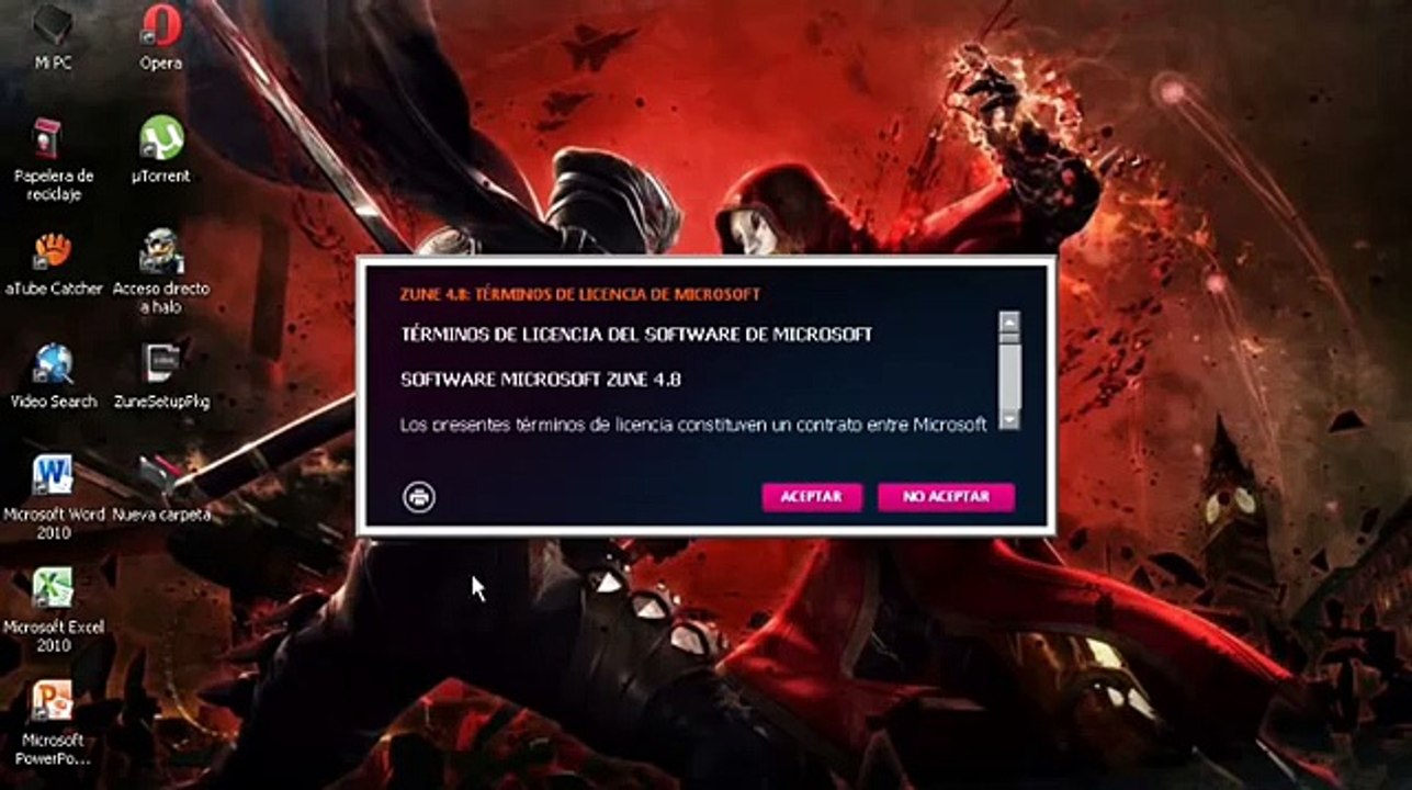 DESCARGAR E INSTALAR "ZUNE" PARA WINDOWS XP,VISTA,7,8.