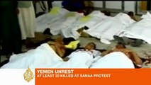 Many protesters shot dead in Yemen