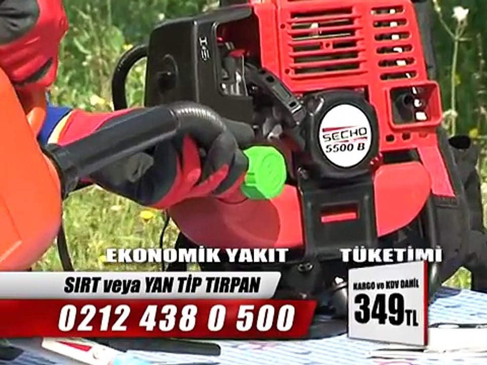 TÜRKİYENİN ÇOK SATAN MOTORLU TIRPAN MARKASI SECHO 5500 MOTORLU TIRPAN !