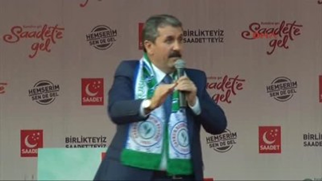 Rize - Milli İttifak Liderleri Mustafa Destici...