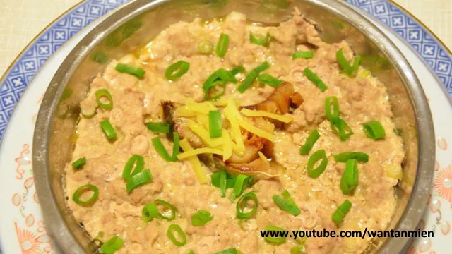 Steamed pork patty with dried salted fish 鹹魚蒸豬肉餅