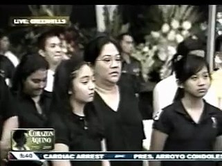 Cory Aquino funeral mass at Greenhills
