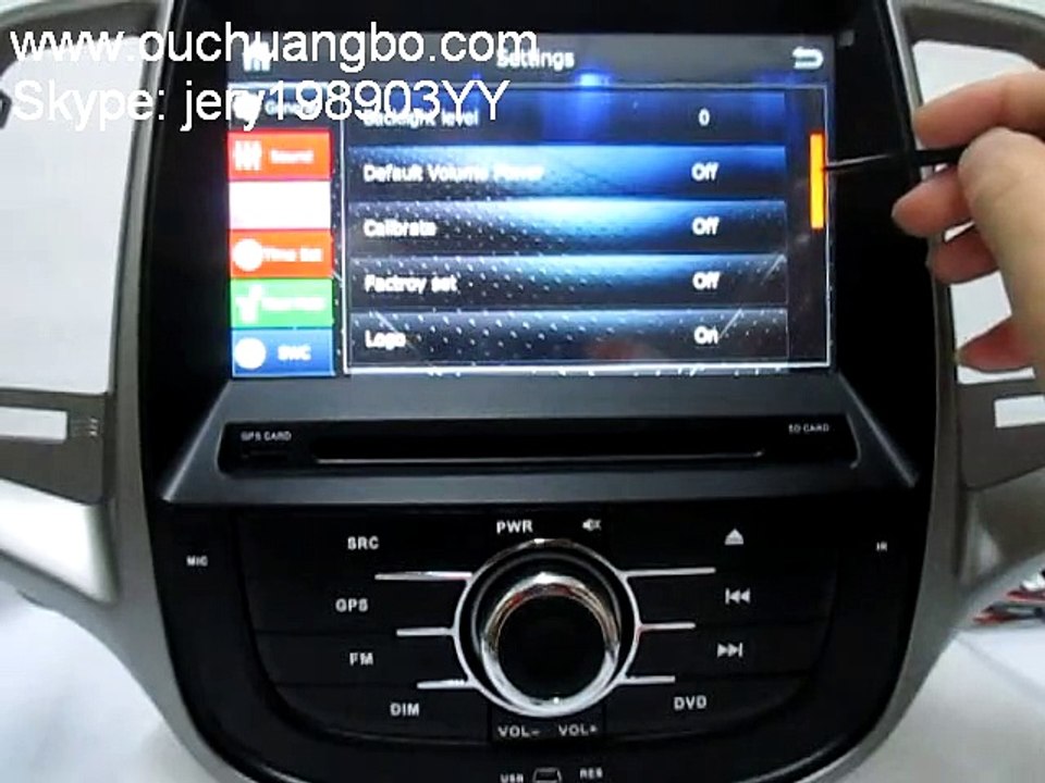 Ouchuangbo car audio dvd ChangAn  Eado Change the language