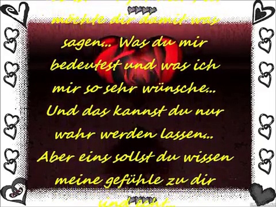 Mein Schatz ich vermisse dich so sehr.