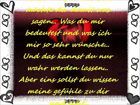 Mein Schatz ich vermisse dich so sehr.