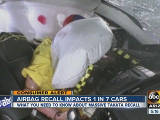 Airbag recall impacts 1 in 7 cars