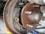 DRUM BRAKE JOB - HOW TO REPLACE DRUM BRAKE SHOES - Chrysler Example