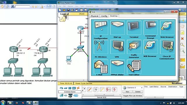 -Cisco packet tracer cara static routing dengan jaringan sederhana - YouTube