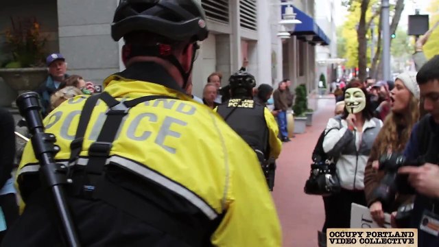 Occupy Portland Protests JP Morgan Chase CEO Jamie Dimon