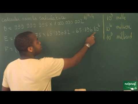 121 / Calcul littéral / Applications au calcul littéral (2)