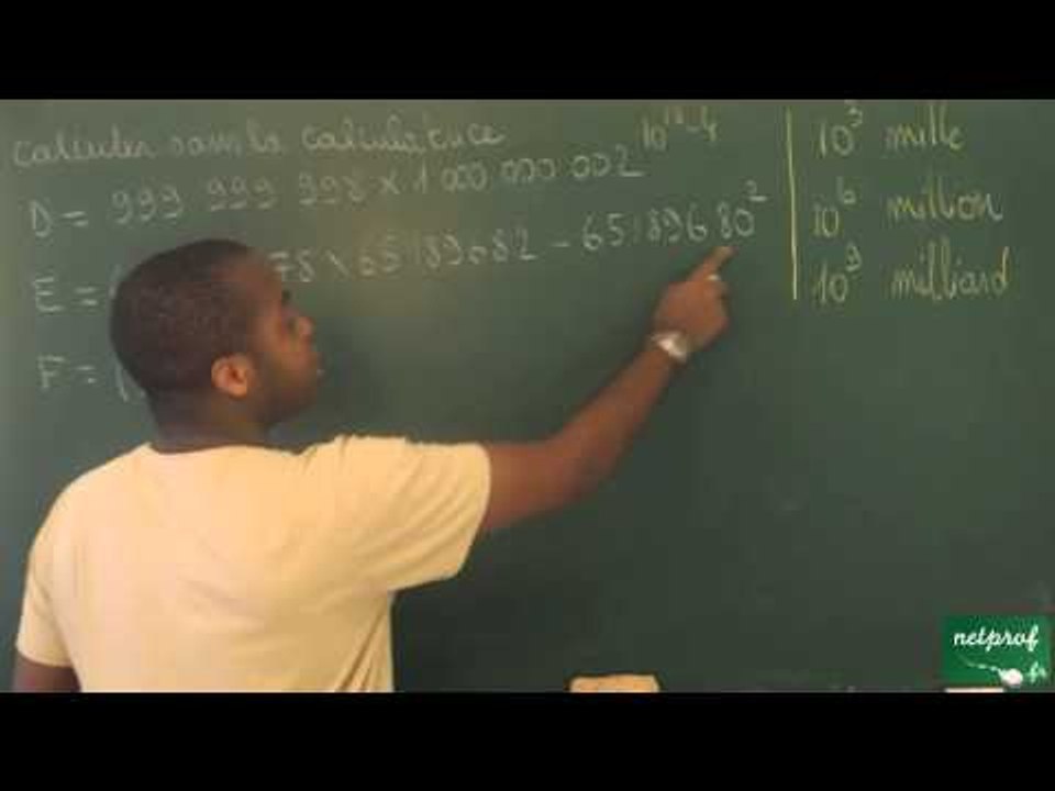 121 / Calcul littéral / Applications au calcul littéral (2)