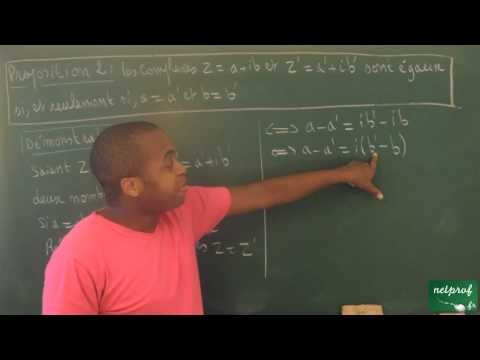 BCPST / Nombres complexes / Proposition 2 (Egalité de deux nombres complexes)