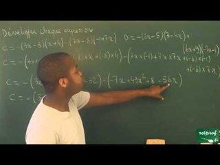 080 / Calcul littéral / Développer et réduire une expression algébrique (12)