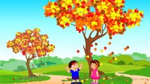 All the Leaves are Falling - 3D Animation English Nursery Rhymes for children with Lyrics