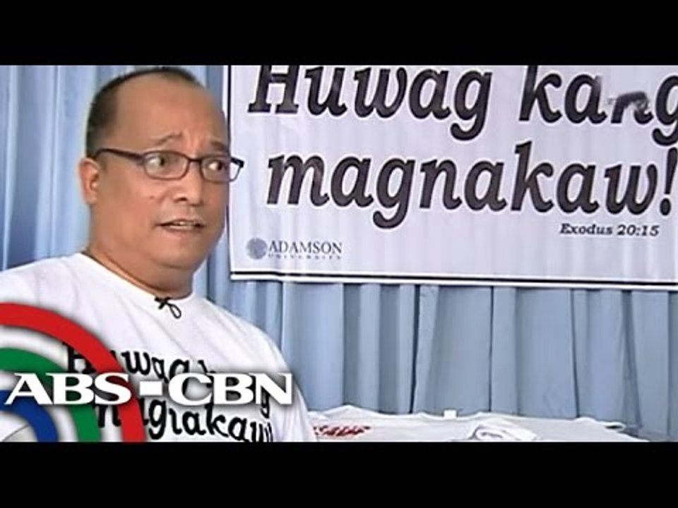 'Huwag kang magnakaw' shirts, ibinibenta