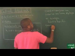 AAS / Calcul littéral / Simple distributivité