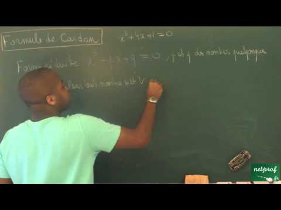 Formule de Cardan - Partie 1
