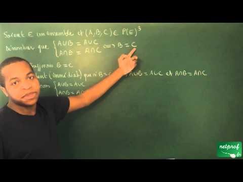 0003 / Ensembles, applications - Dénombrement / Démontrer avec les ensembles (3) (BCPST)