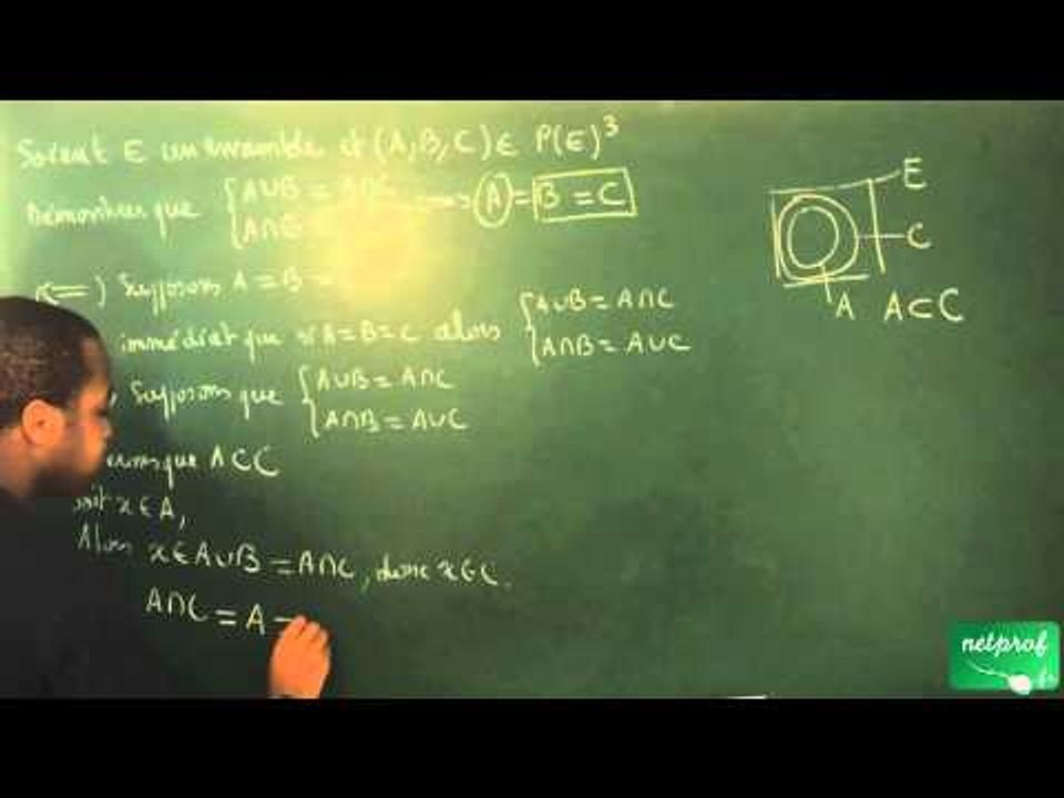 0004 / Ensembles, applications - Dénombrement / Démontrer avec les ensembles (4) (BCPST)