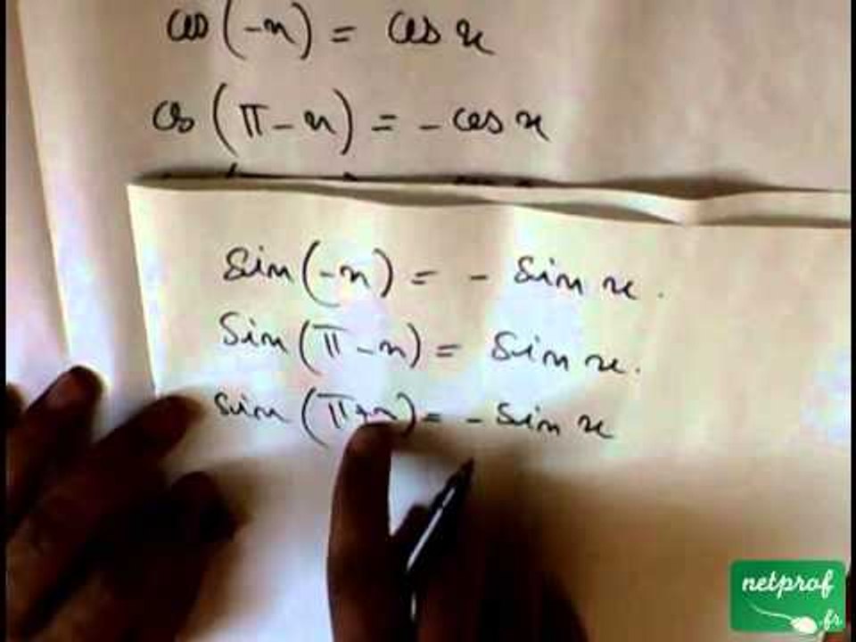 Rappels de trigonométries