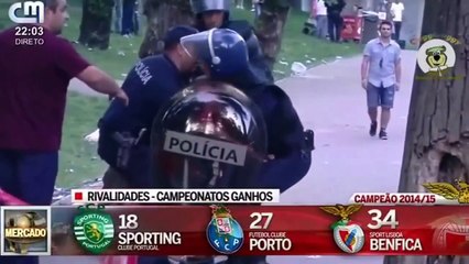 Horrified young Benfica fan witnesses police beat up dad and grandad (VIDEO)