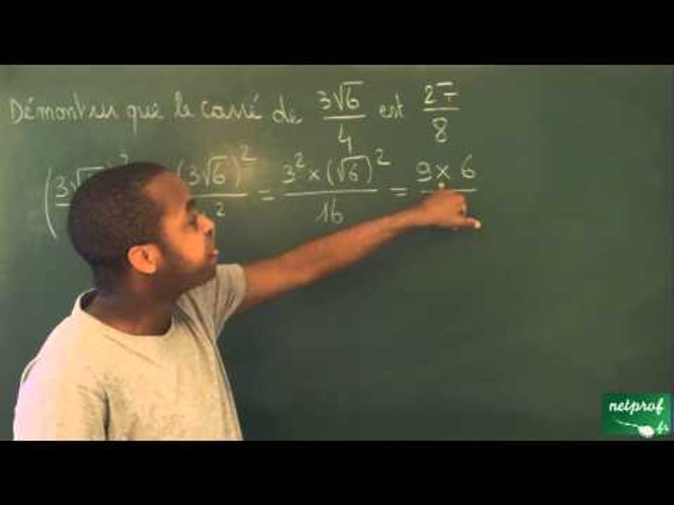 152 / Racines carrées / Calcul avec des racines carrées (3)