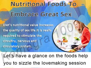 Nutritional Foods to Boost Sexual Life