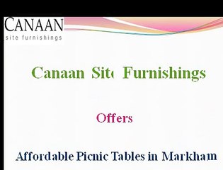 Affordable Picnic Tables in Markham