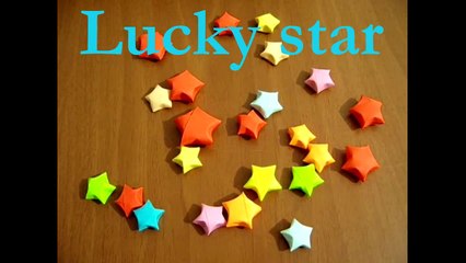 how to make lucky stars origami - paper crafts