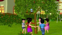 Here We Go Round The Mulberry Bush - 3D Animation Nursery Rhymes for Children with Lyrics