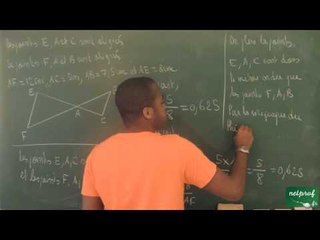 062 / Théorème de Thalès / Sujet Brevet 2