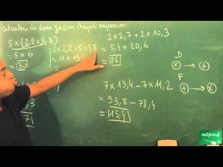 058 / Calcul littéral / Calculer une expression de deux manières