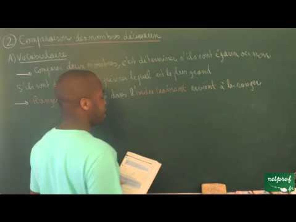 AAU / Comparaison des nombres décimaux / Vocabulaire de la comparaison des nombres décimaux