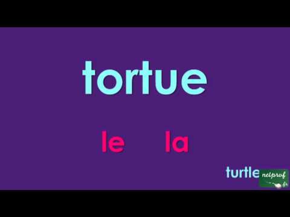 Apprendre le vocabulaire et les articles en français - Animaux 1/5