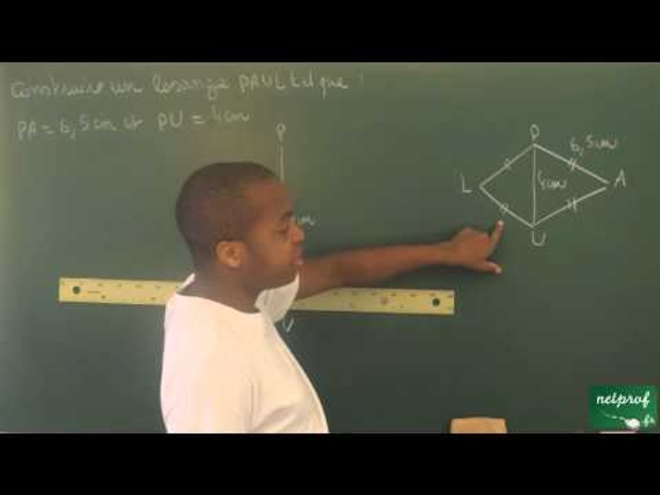 060 / Règle et compas / Construire un losange